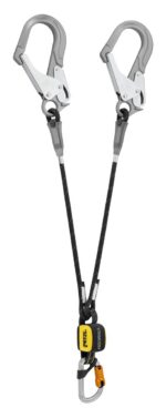 დაცვის ულვაში კარაბინით Lanyard ABSORBICA-Y MGO INT 80CM  L012BB00