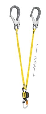 დაცვის ულვაში კარაბინით LANYARD ABSORBICA-Y MGO EUROPEAN 80CM L012CA00 - Image 2